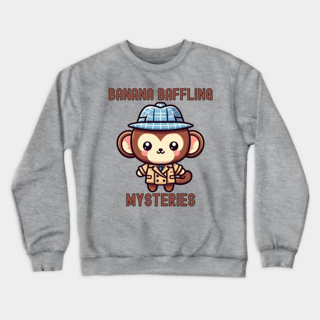 Monkey detective Crewneck Sweatshirt by Japanese Fever